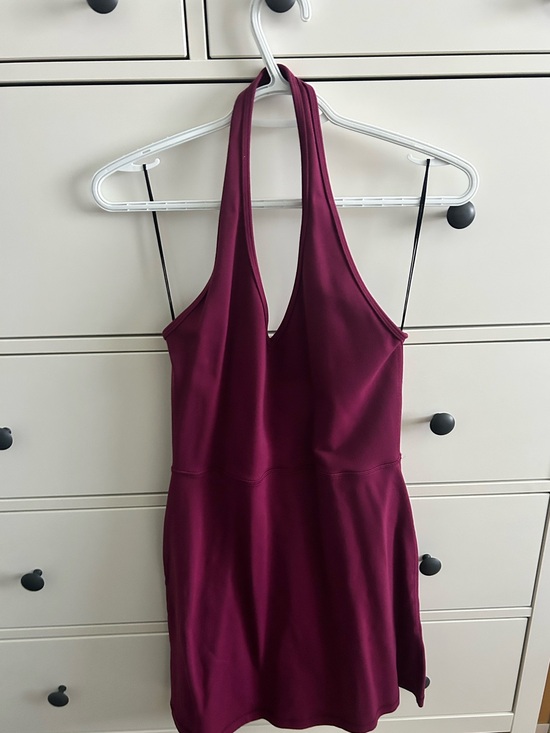 Wilfred Dresses & Skirts - Wilfred Halter and Open Back Dress in Plum